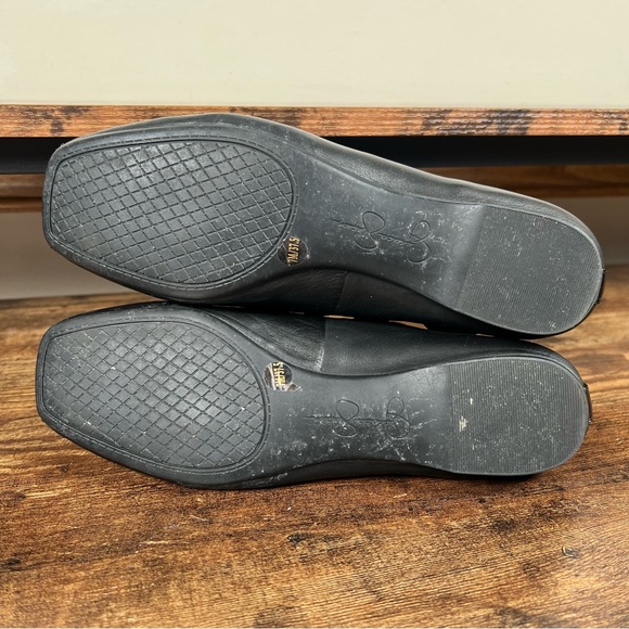 Jessica Simpson Ballet Flat Leather Shoes Stretch Ankle Strap Mandalaye Womens 7 - Picture 8 of 10